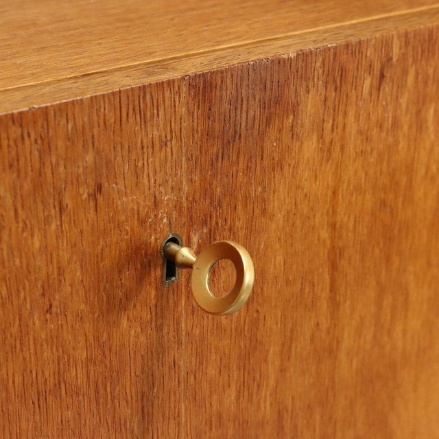 Vintage Cabinet in Oak Veneered Wood, Italy, 1950s For Sale - Image 10 of 14