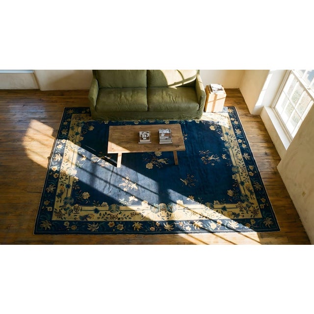 Antique Chinese Peking Rug. For Sale - Image 13 of 14
