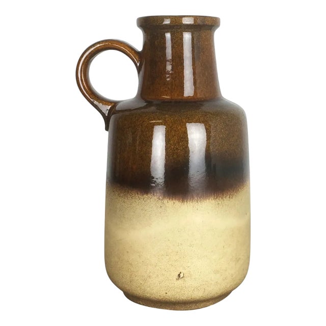 Extra Large Vintage Fat Lava Pottery Vase from Scheurich, Germany, 1970s For Sale