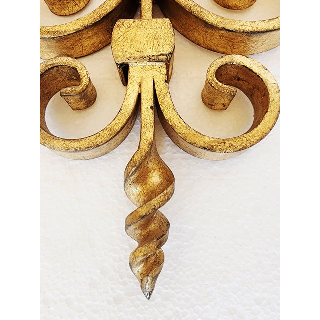 Visual Comfort Gilt Iron Wall Sconces - a Pair For Sale - Image 11 of 16