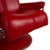 Set of Lounge Chair and Ottoman in Red Leather from Stressless For Sale - Image 5 of 16
