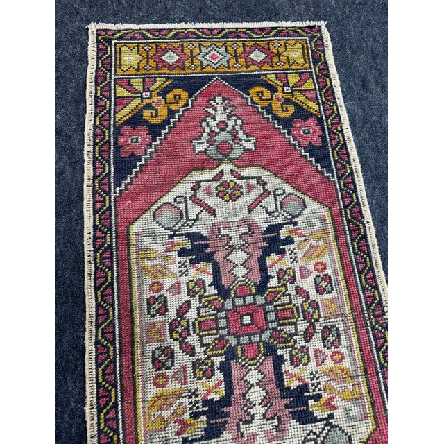 Turkish Yastik Rug 1'8" x 4' For Sale - Image 4 of 5