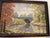 Realism Autumn Foliage Landscape With a Stream and Bridge Oil on Board Painting For Sale - Image 3 of 6