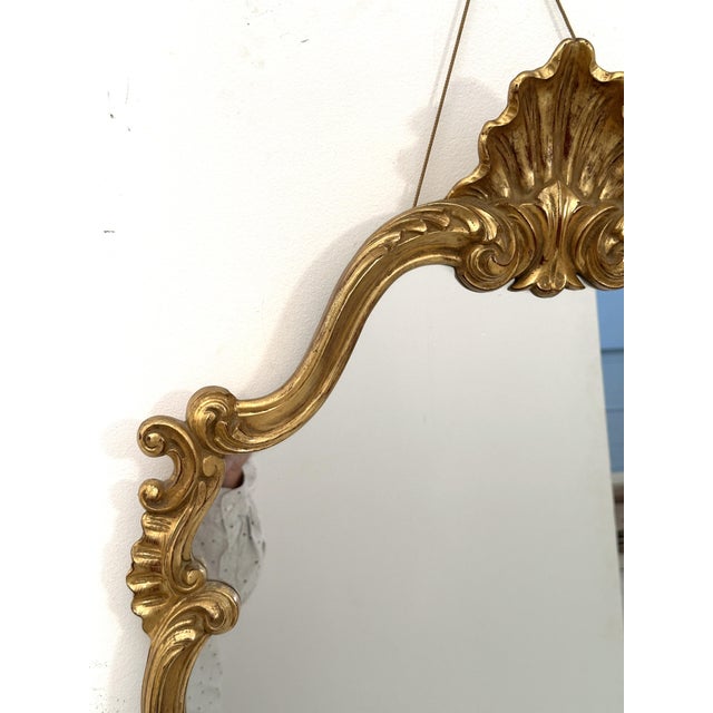 English Rococo Revival Gilt Wall Mirror (H 38 X W 25) For Sale In Austin - Image 6 of 12