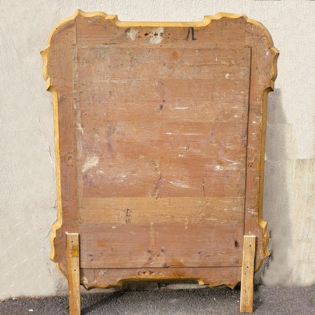 Large Mid-19th Century Mirror in Gilded Wood, Italy For Sale - Image 14 of 18