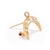 Victorian Victorian Antique 18k Yellow Gold 1.24ctw Old Cut Diamond Crescent Pin Pendant For Sale - Image 3 of 8