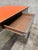 Metal Vintage Allsteel MCM Desk Aurora Il Orange Laminate Steel 60” For Sale - Image 7 of 8