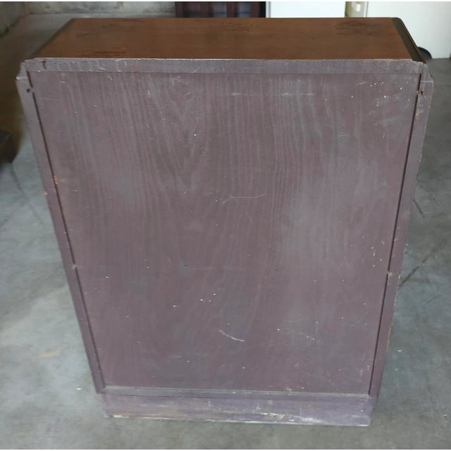 Mid-20th Century Partial Ebonized Mahogany Low Bookcase For Sale - Image 9 of 9