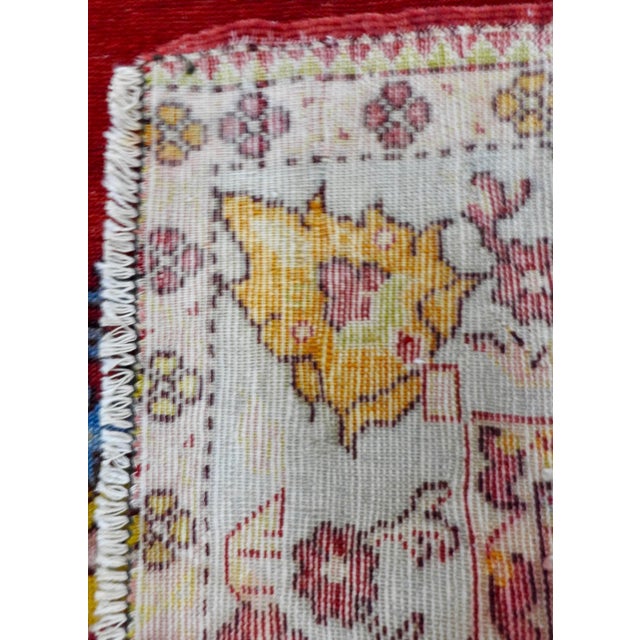 Textile Mid-20th Century Turkish Oushak Rug For Sale - Image 7 of 9