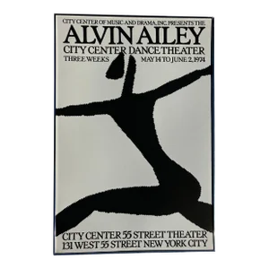 1974 Alvin Alley Dance Poster