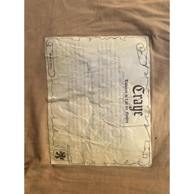 Vintage French Jaquar Tapestry, 1970s For Sale - Image 16 of 18