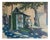 Català, European Street Scene with Newspaper Kiosk, Mid-20th Century, Oil Painting on Canvas, Framed For Sale
