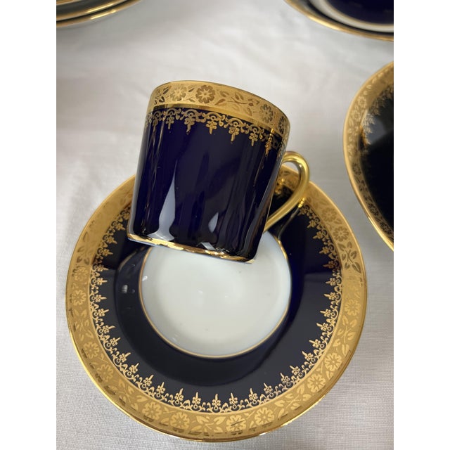 1980s Limoges Porcelain Tea and Coffee Service, 1980s, Set of 22 For Sale - Image 5 of 13