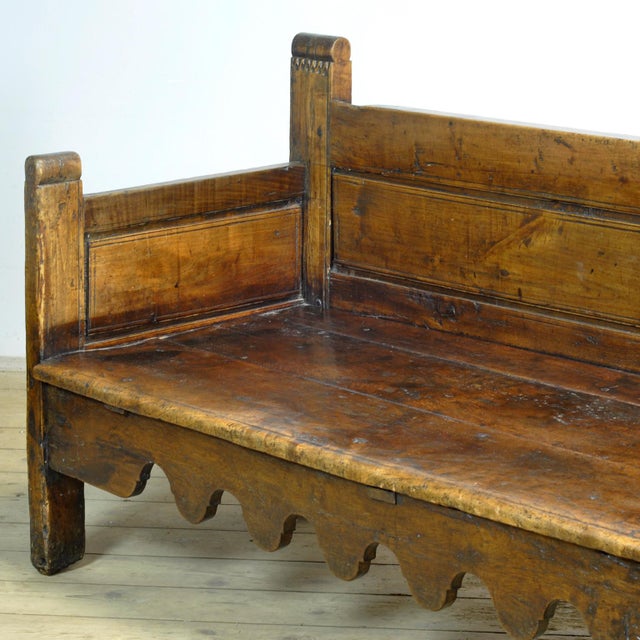 Antique Walnut Bench, Southern France / Northern Spain, 17th-18th Century For Sale - Image 6 of 18