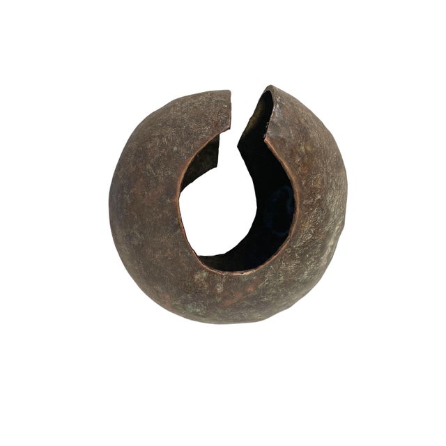 African Old Lg African Mbole Anklet Bracelet Trade Currency 9" W Congo For Sale - Image 3 of 7