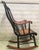 Wood 19th Hitchcock Rocking Chair With Woven Seat and Black Painted For Sale - Image 7 of 9