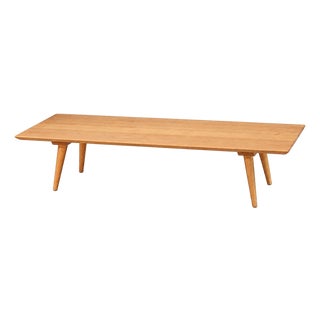 1950s Refinished Paul McCobb Planner Group 48” Coffee Table Bench For Sale