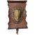 Vintage Bronze Shield on Rustic Leather Scroll Wall Hanging For Sale - Image 10 of 10