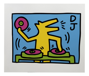 Keith Haring, Untitled (Dj) 1983, 2000s, Paper