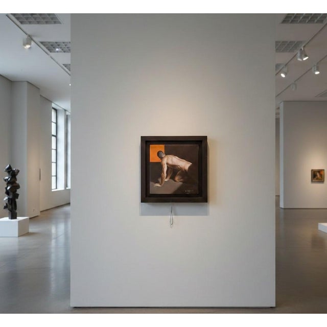 Modern Filippo Manfroni, A Man, 21st Century, Oil on Canvas For Sale - Image 3 of 6