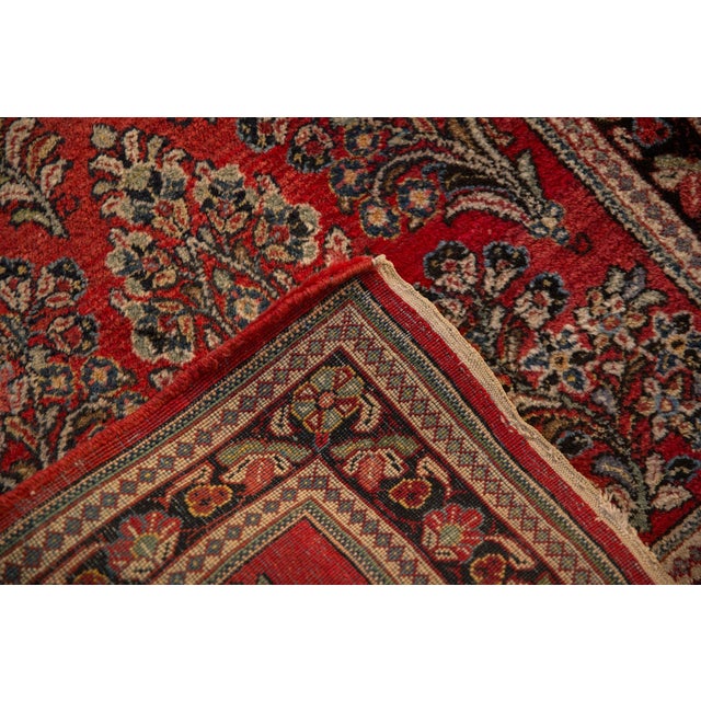 Vintage Sarouk Rug Runner - 2'9" x 12'1" For Sale - Image 9 of 9