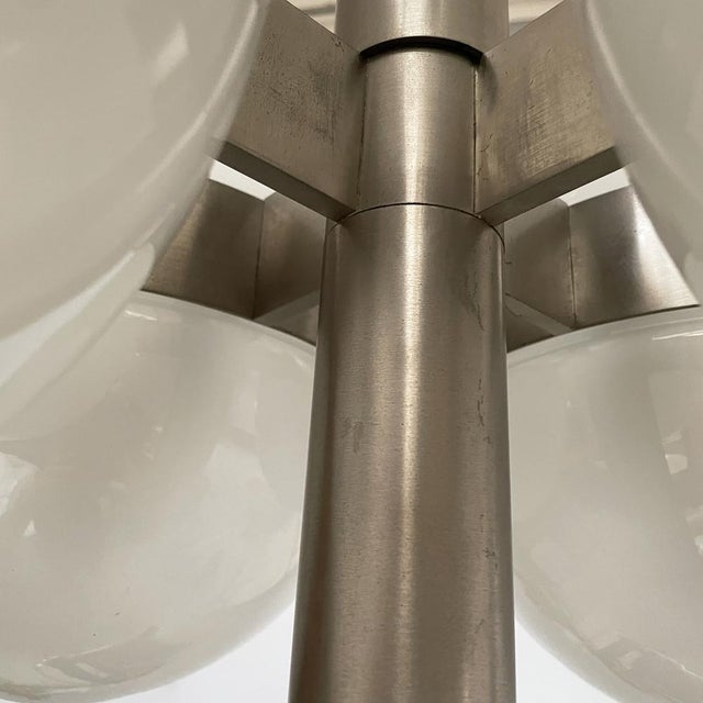Mid-Century Modern Italian Tetraclio Chandelier by Mazza for Artemide, 1960s For Sale - Image 11 of 18