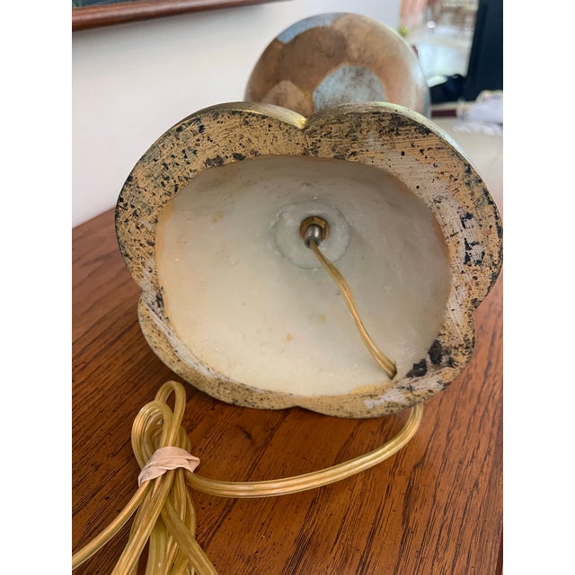 John Richard Distressed Polychrome Urn Form Table Lamp 25” For Sale - Image 9 of 10