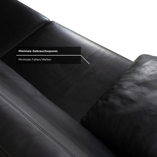 Conseta 3-Seater Sofa in Black Leather from Cor For Sale - Image 14 of 18