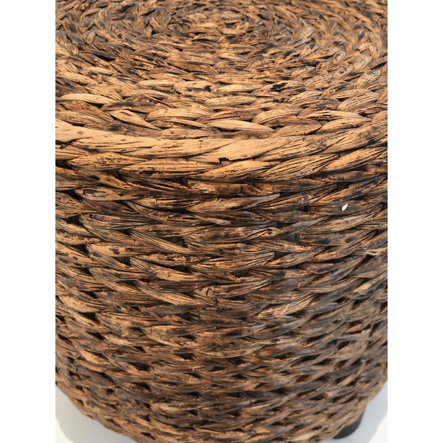 This little stool is made of wood and rope. It is a French work in the style of Adrien Audoux and Frida Minet. French...