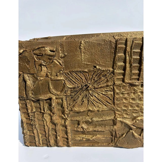 Gold Paul Evans Sculpted Bronze Occasional Table For Sale - Image 8 of 10