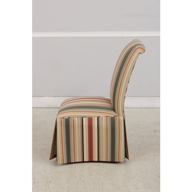 1990s Pair of Ethan Allen Slipper Dining Chairs For Sale - Image 5 of 14