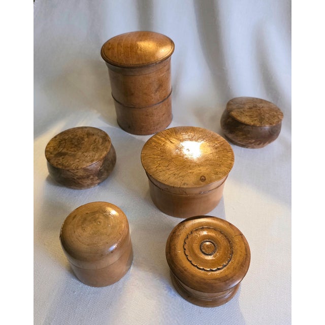 English Set of 6, Antique Treen Collection For Sale - Image 3 of 7