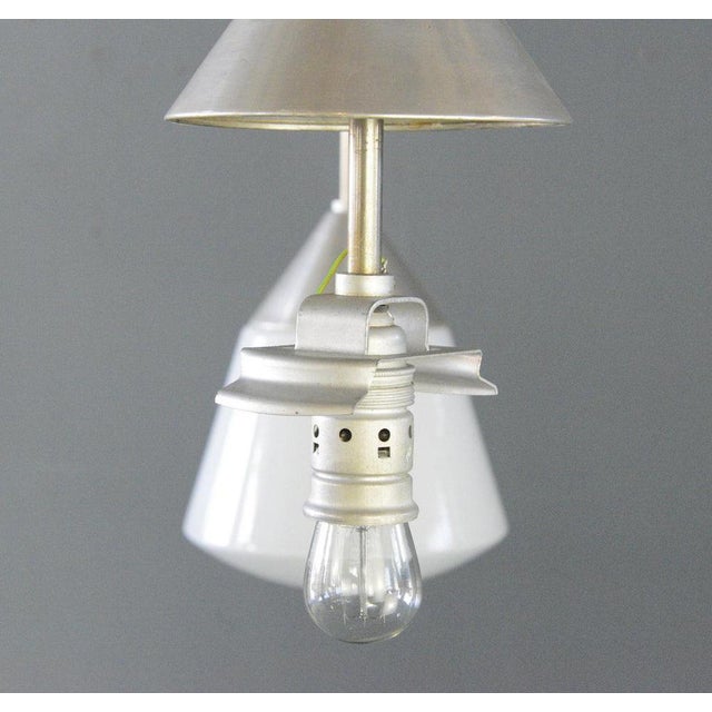 White Kandem Model 468 Pendant Light by Marianne Brandt, 1930s For Sale - Image 8 of 9