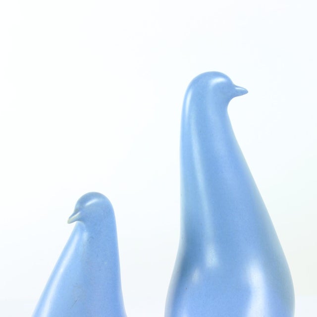 Blue Ceramic Sculpture of Two Blue Doves from Keramia, 1960s For Sale - Image 8 of 16