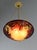 Metal Large French Art Deco Pendant Light by Galle - 1925 Cameo Gallé Chandelier France For Sale - Image 7 of 18