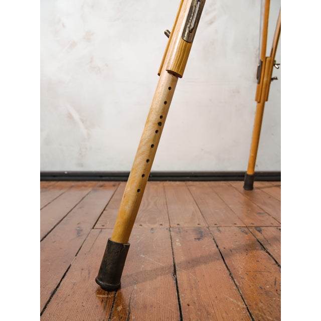 2004 Four-Lens Shadowless Surgical Lamp on Army Crutch Tripod from Heraeus Hanaulux, 1990s For Sale - Image 18 of 18