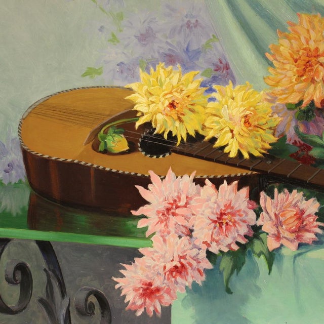 French Artist, Still Life, 1960, Oil on Masonite For Sale - Image 4 of 15