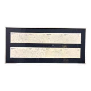 Vintage Framed Figure Drawing Collection on Postcards by Molly Schiff Saic For Sale