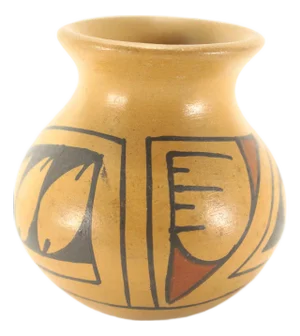 Mid-Century Native Style Mata Ortiz Pottery Diminutive Jar by Manuela Olivas