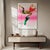 Nikolaos Schizas Contemporary Abstract Acrylic on Canvas "Pink Dreams" by Nikolaos Schizas For Sale - Image 4 of 5