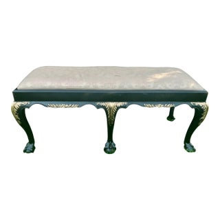 Chippendale Bench Bedroom Dining Entry Hall Vintage For Sale