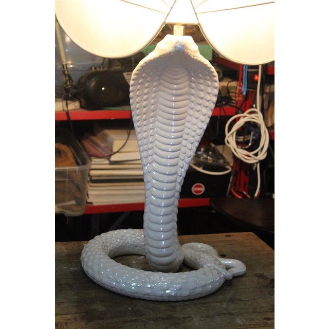 Large Serpente Table Lamp from Tommaso Barbi, 1970s For Sale - Image 9 of 13