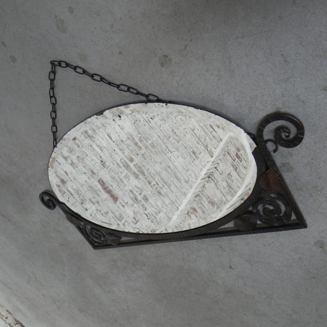 Art Deco Steel Mirror, 1933 For Sale - Image 10 of 12