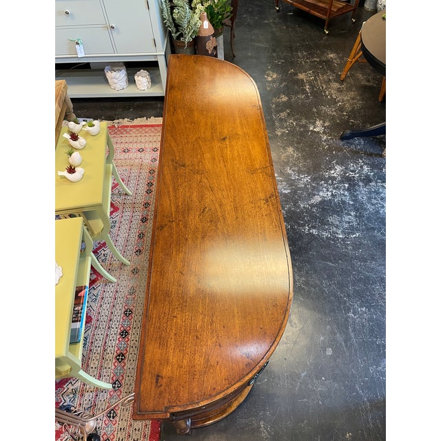 Transitional Late 20th Century John-Richard Carved Wood Console Table With Four Drawers For Sale - Image 3 of 10