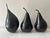 Contemporary 1980's Bronze Trio of Large Abstract Pear Sculptures For Sale - Image 3 of 11