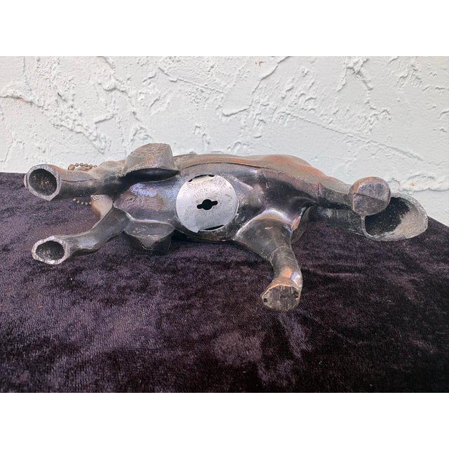 Copper Early 20th Century Cast Metal Horse Coin Bank by Creative, Brooklyn Ny 5.25” For Sale - Image 8 of 10