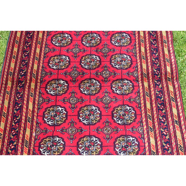 1970s Vintage Traditional Turkish Anatolian Hand Knotted Ikat Kayseri Rug For Sale In Sacramento - Image 6 of 10