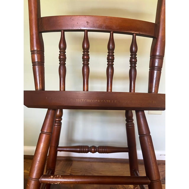 Late 20th Century Late 20th Century L. Hitchcock Maple Harvest Inn Side Chair For Sale - Image 5 of 6