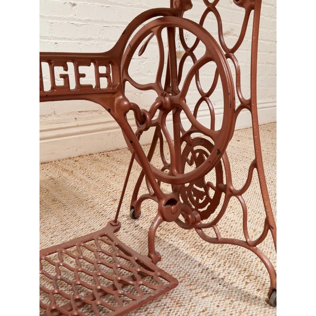 Mid 20th Century Singer Base Table Desk For Sale - Image 12 of 12