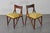 Liberty Style Shaped Wood and Yellow Fabric Chairs by V. Ducrot, Italy, 1920s, Set of 2 For Sale - Image 3 of 18
